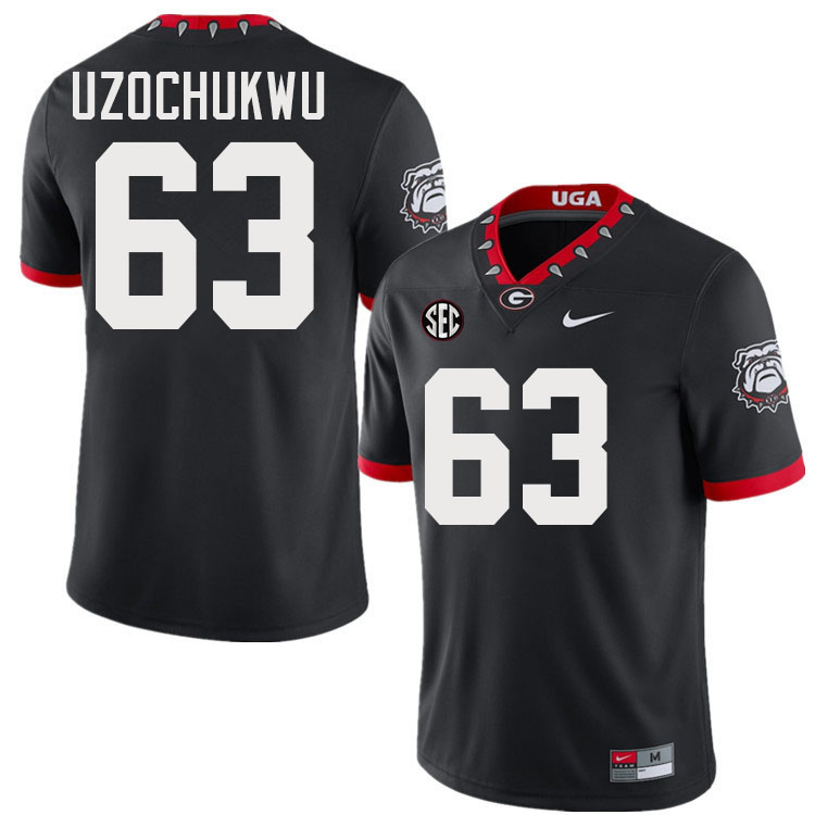 Dennis Uzochukwu Georgia Jersey,University Of Georgia Bulldogs Football Jersey,Uniforms,Gears-Throwb